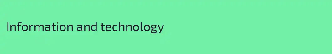 Information and technology 